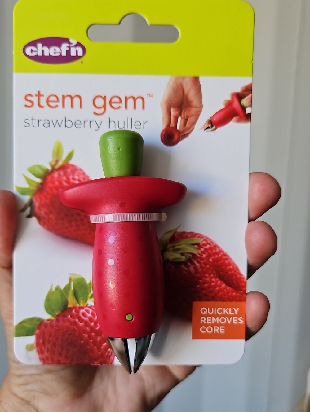 Chef'n Stem Gem Strawberry Huller - Red/Green